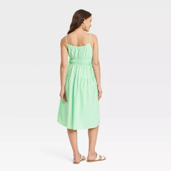 Universal Thread Mint Green Tiered Midi Dress NWT - Picture 2 of 10